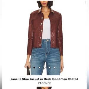 L'AGENCE Women's Dark Cinnamon Jacket sz medium